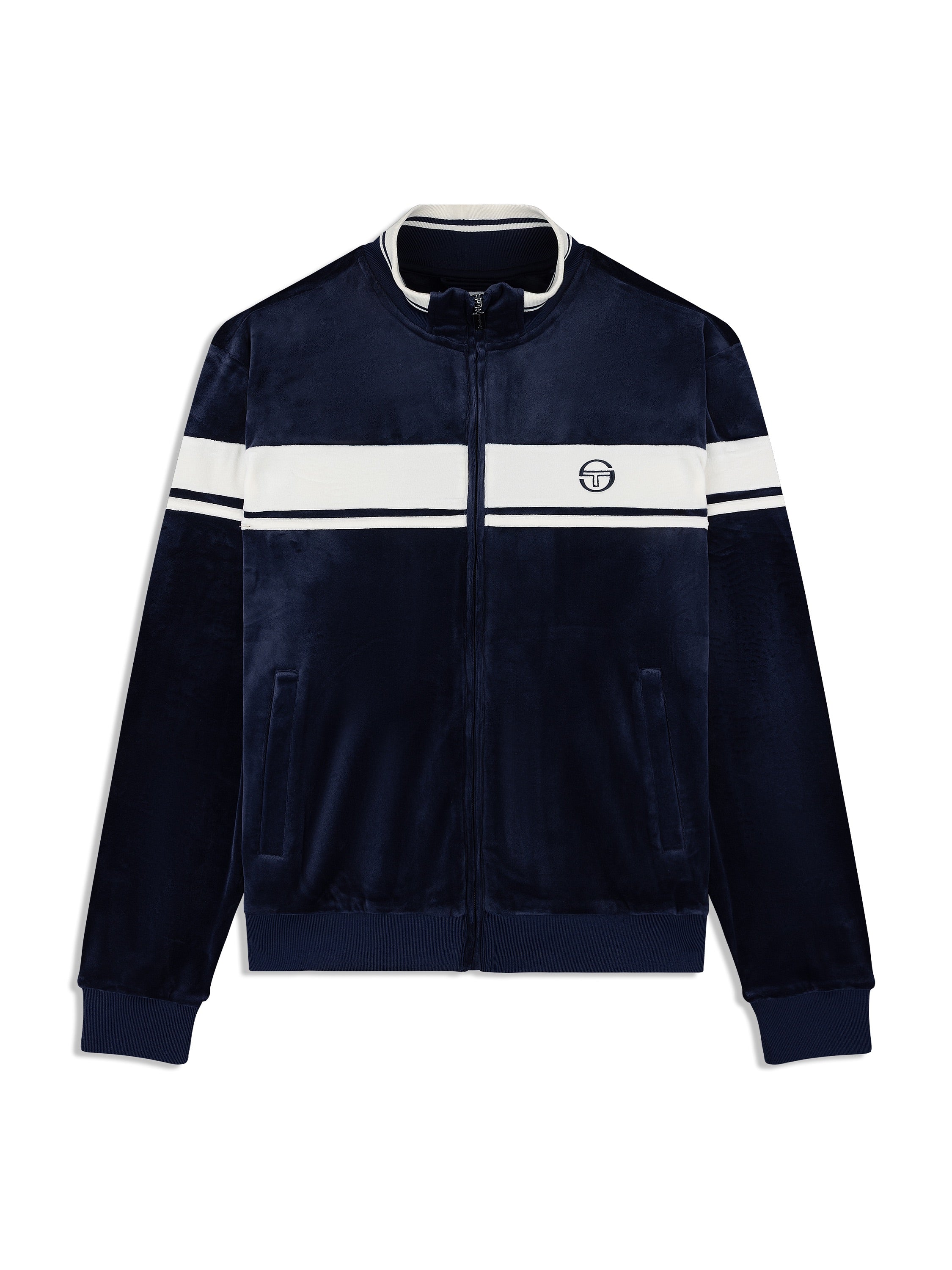 Damarindo Velour Track Jacket- Maritime Blue – Sergio Tacchini Europe Damarindo Velour Track Jacket- Maritime Blue – Sergio Tacchini Europe