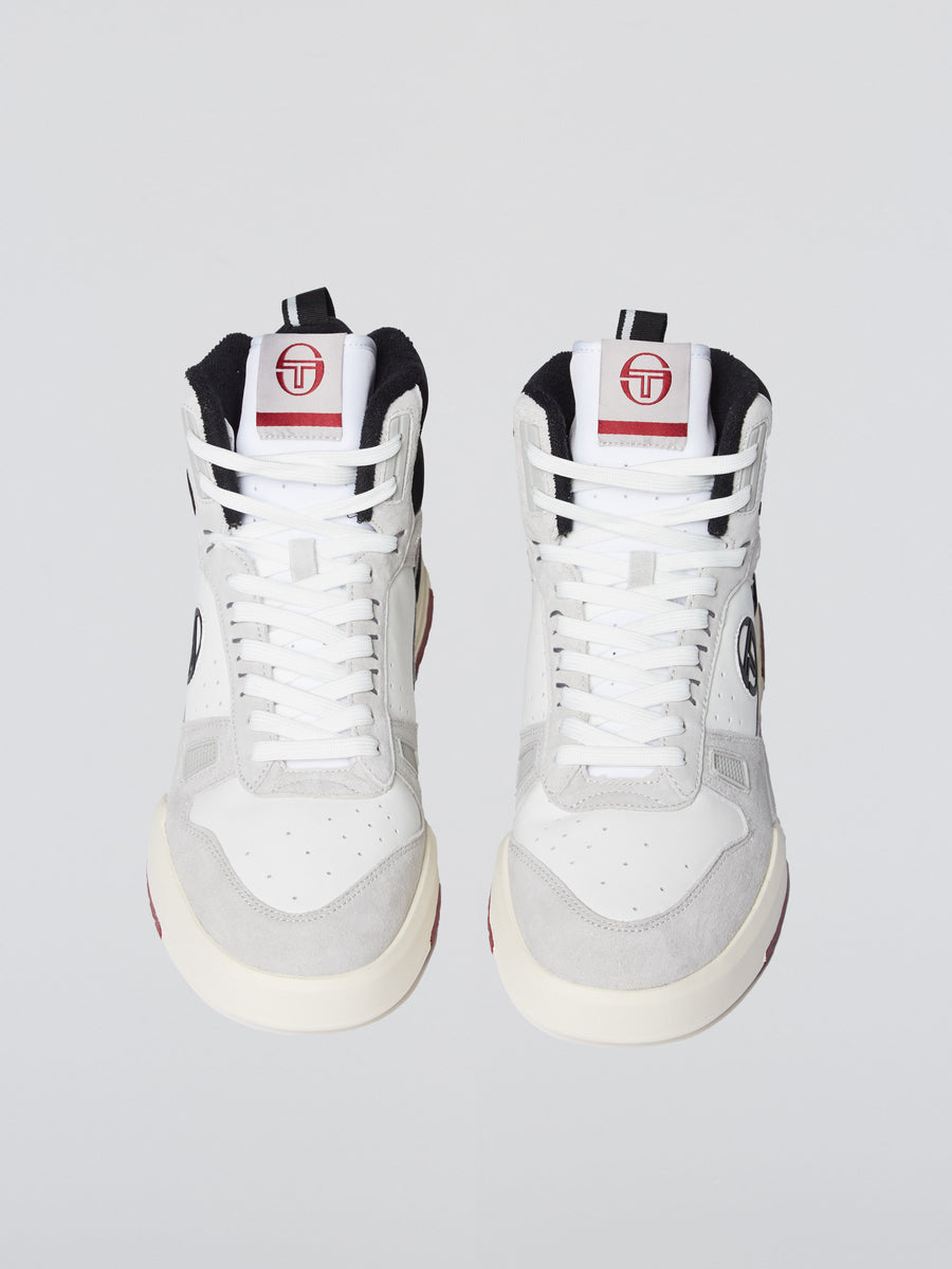 BB Court Hi Sneaker- White/ Tofu/ Quiet Grey