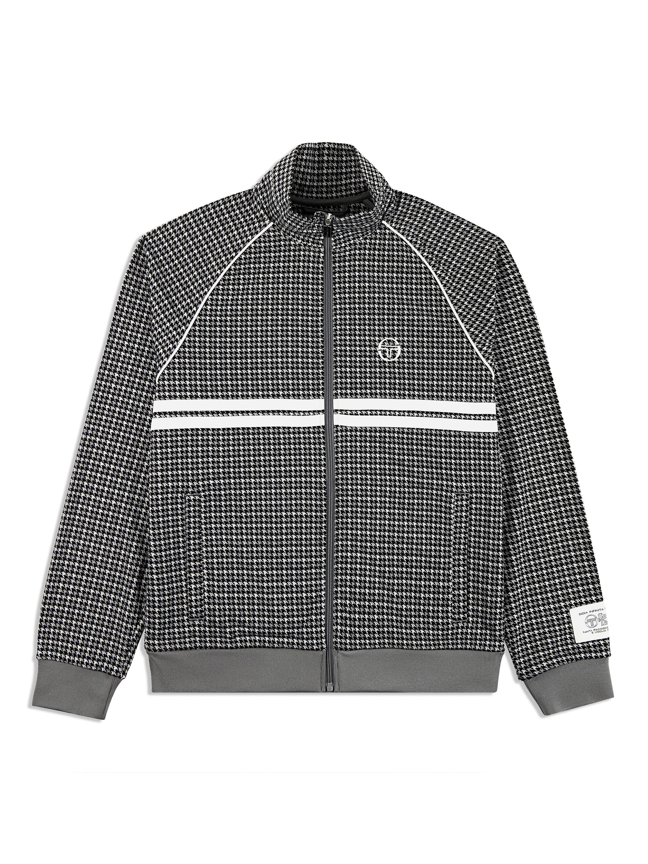 Dallas Houndstooth Track Jacket- Black Beauty – Sergio Tacchini Europe