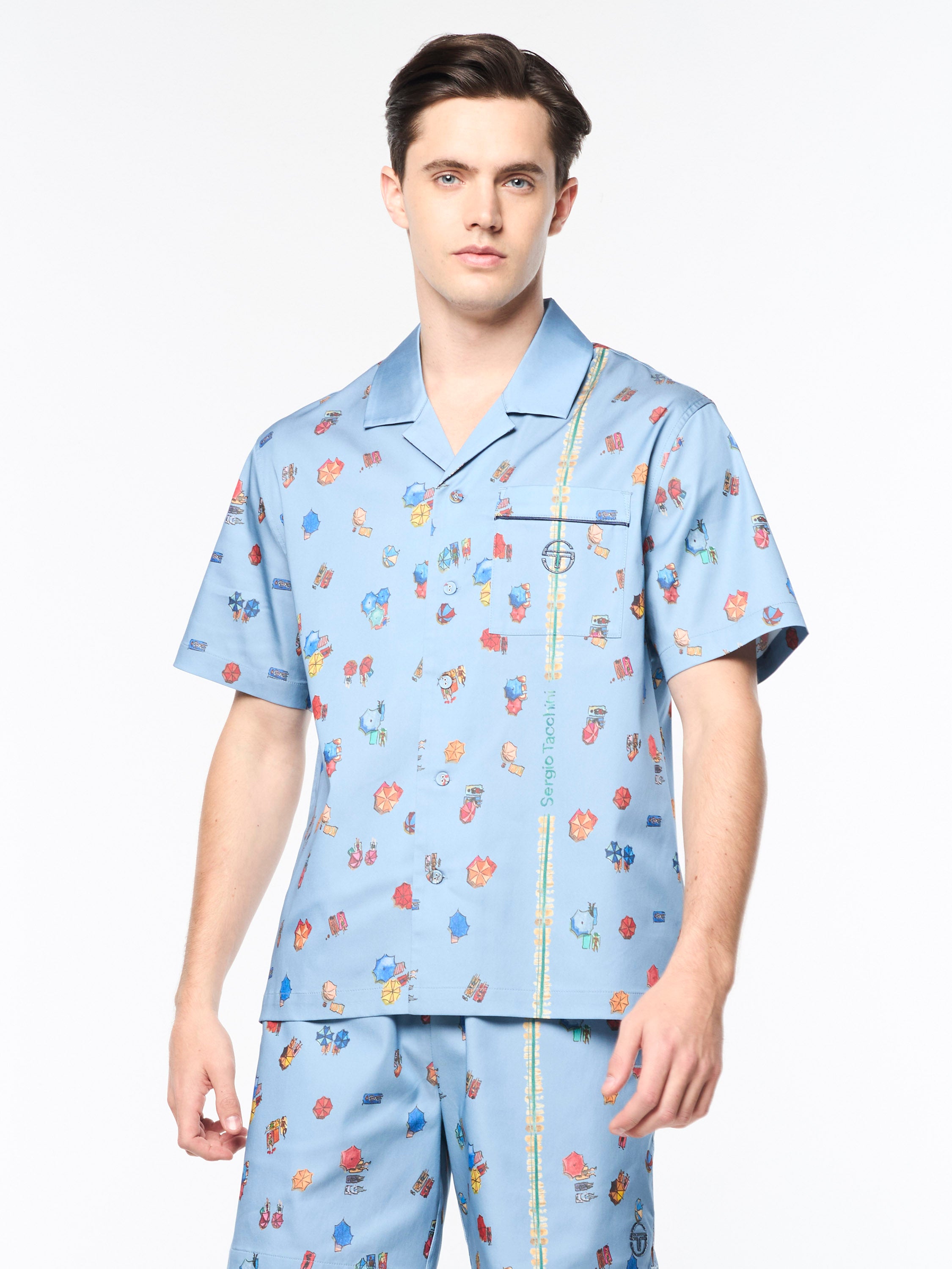 Tosca Cabana Shirt- Faded Denim – Sergio Tacchini Europe