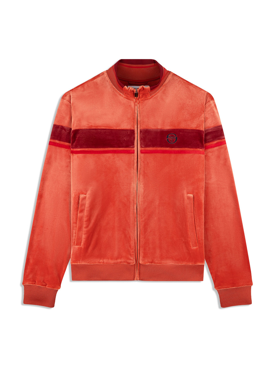 Damarindo Velour Track Jacket- Hot Sauce