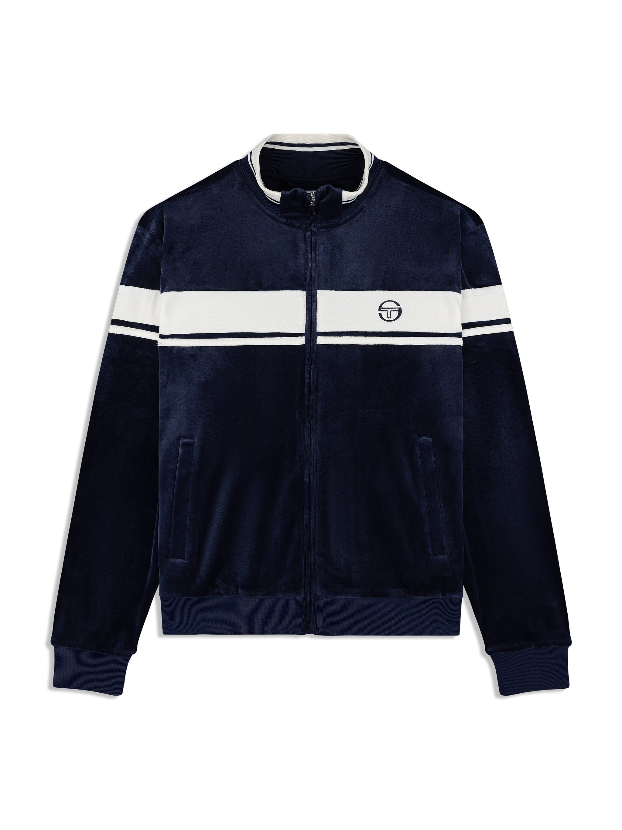 Damarindo Velour Track Jacket- Maritime Blue – Sergio Tacchini Europe