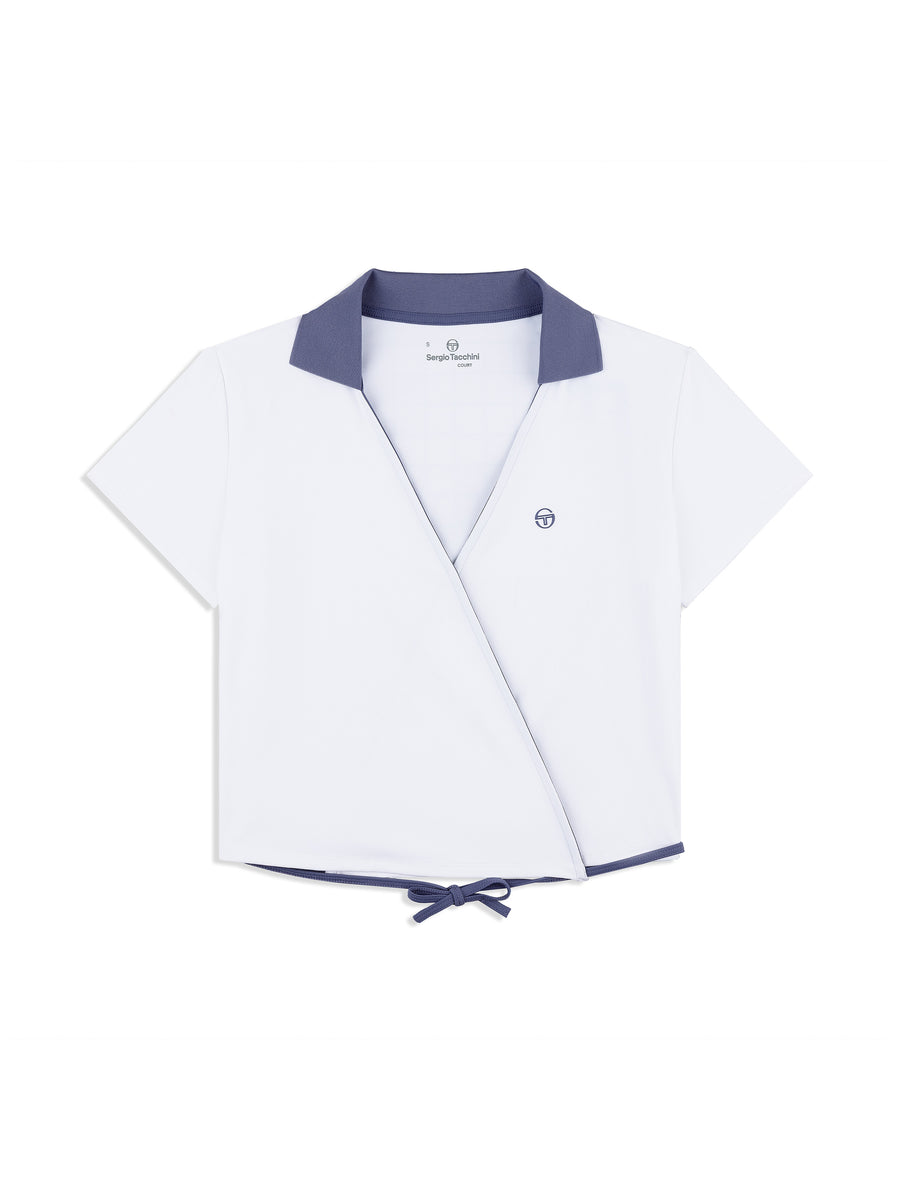 Agata Wrap Polo- Brilliant White
