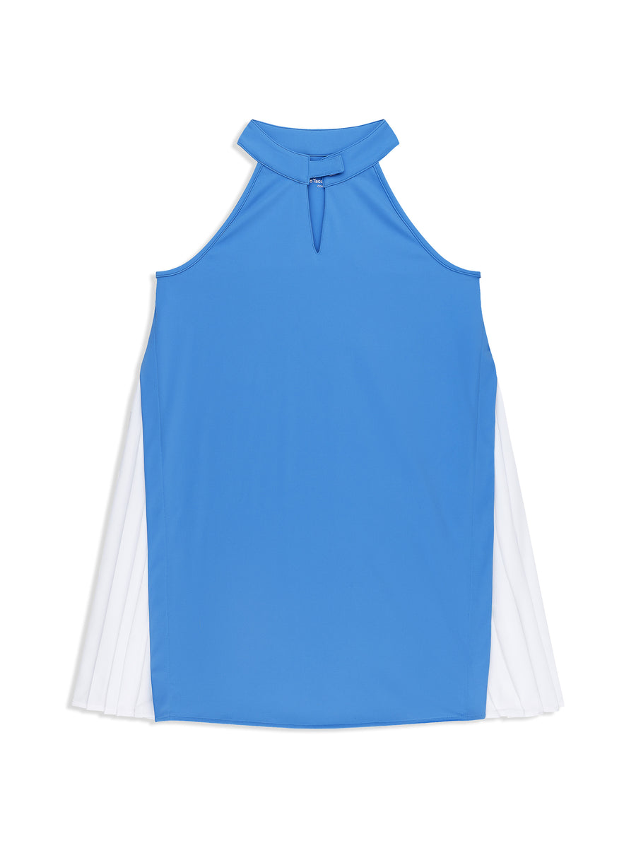Agata Halter-Neck Dress- Ultramarine