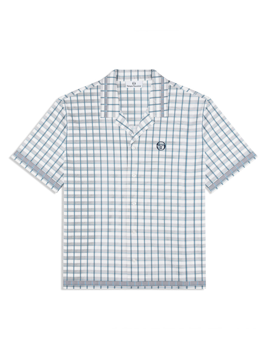 Quadretto Cabana Shirt- Brilliant White