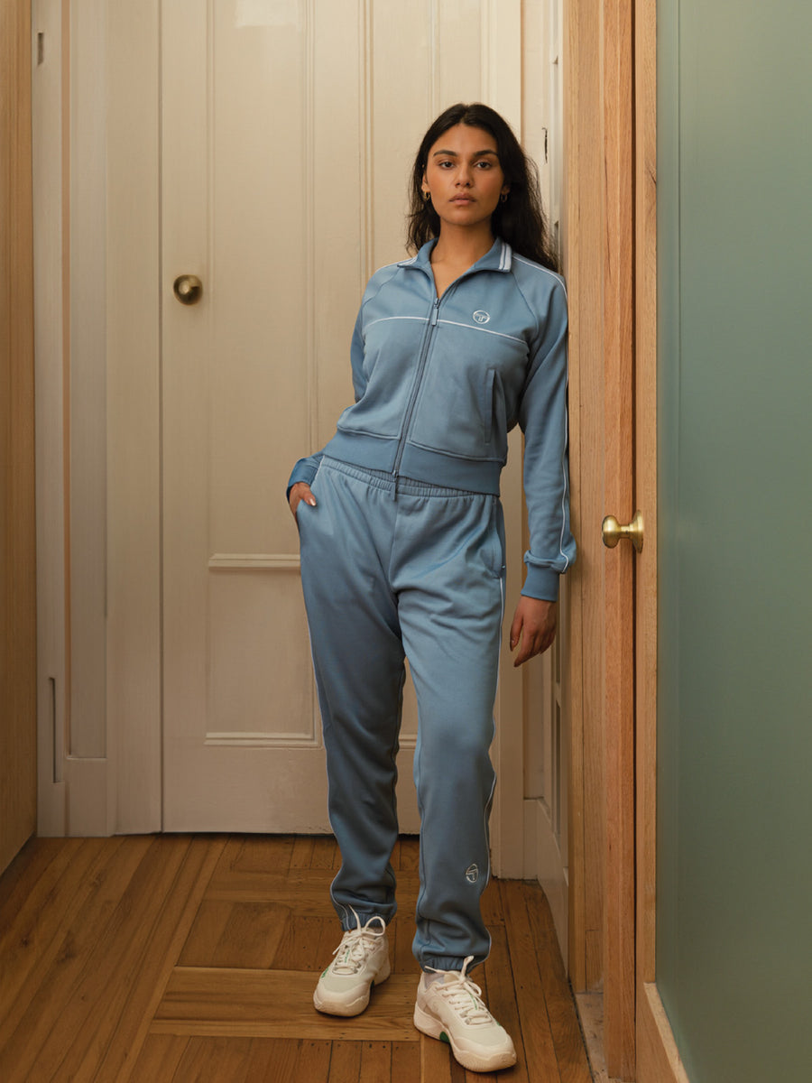 Miss Lioni Track Pant- Faded Denim