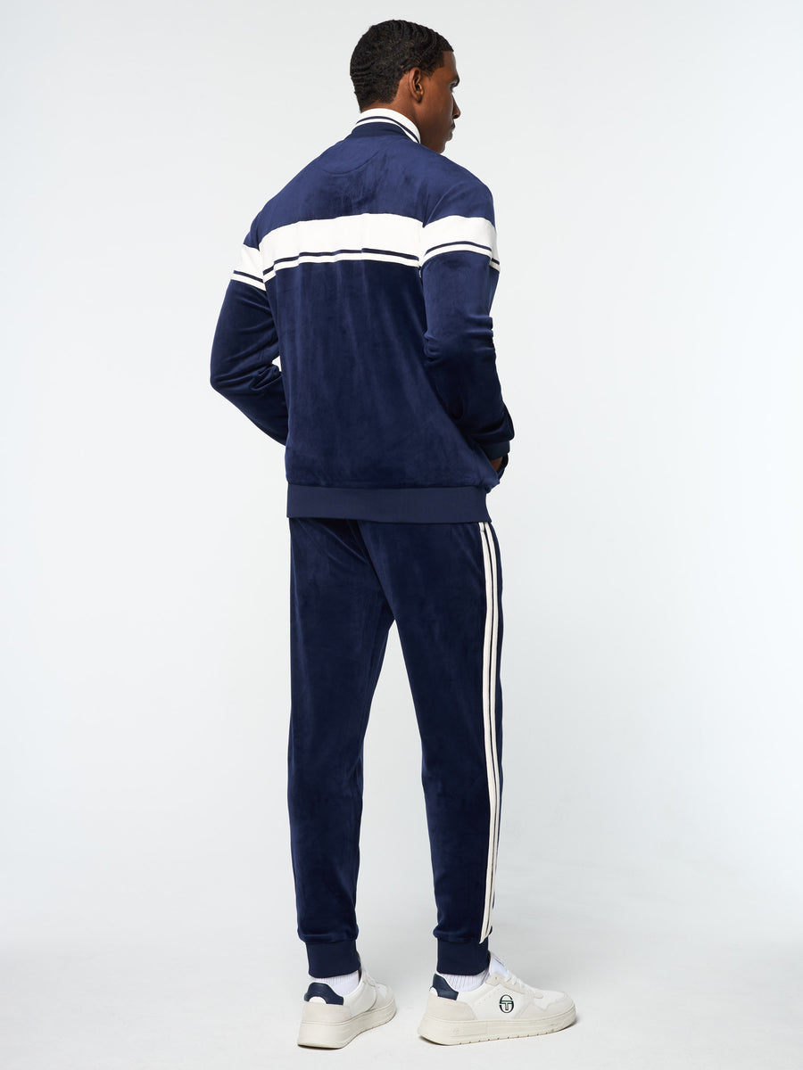 Damarindo Velour Track Jacket- Maritime Blue – Sergio Tacchini Europe