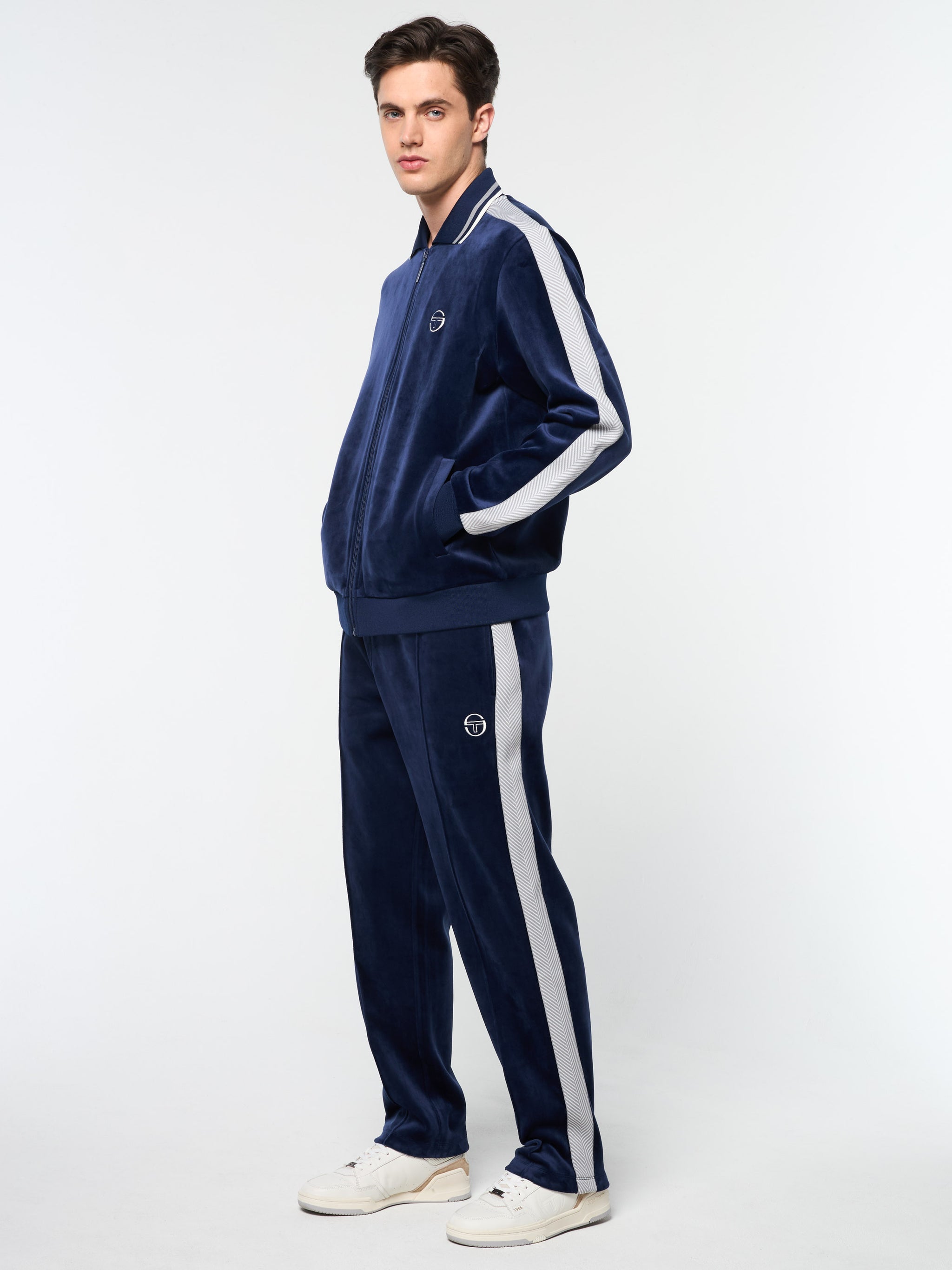 Velour Tracksuit Mens Twin Set Tracksuit Maglia Velour Track