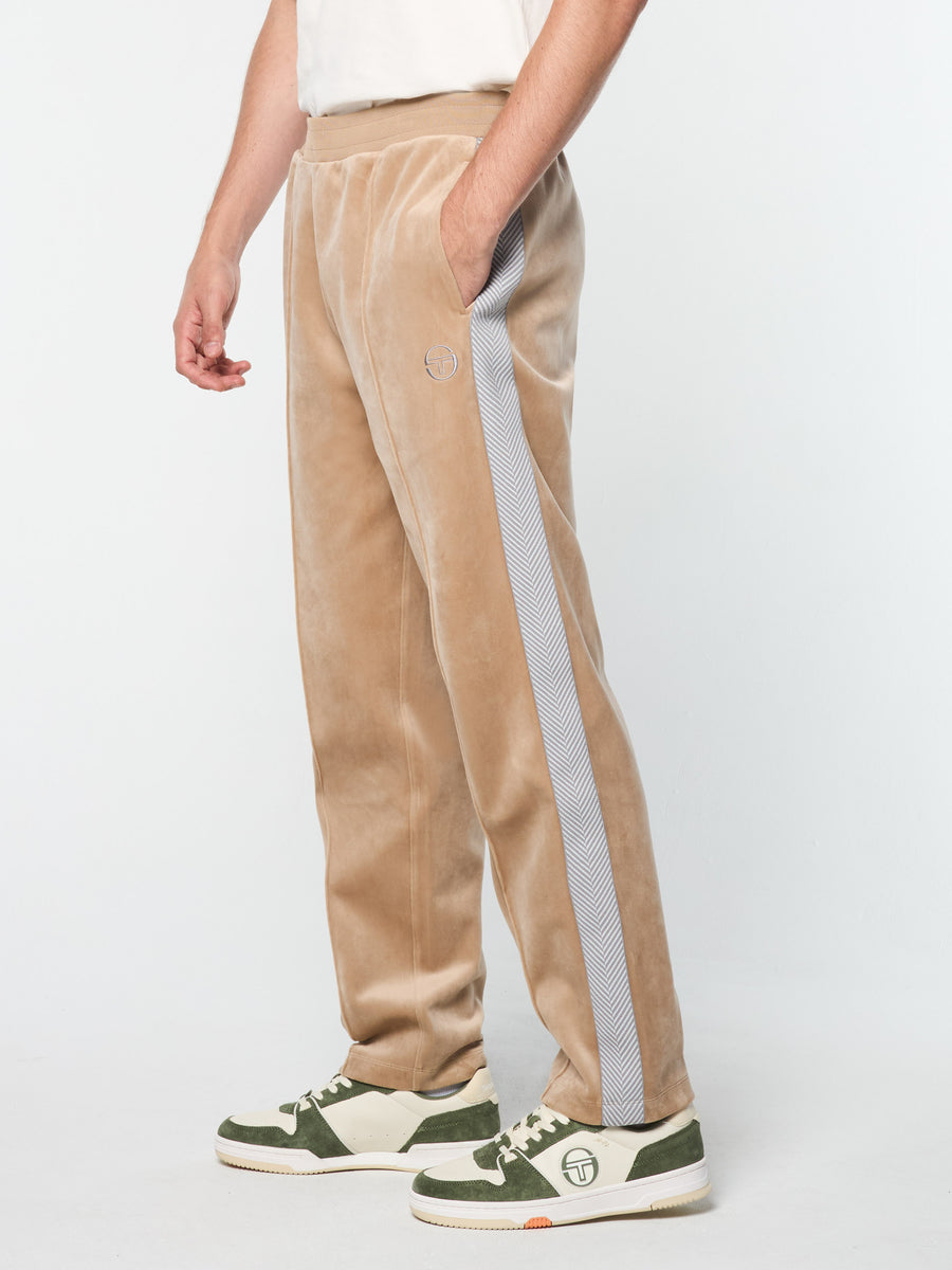 Maglia Velour Track Pant- Humus