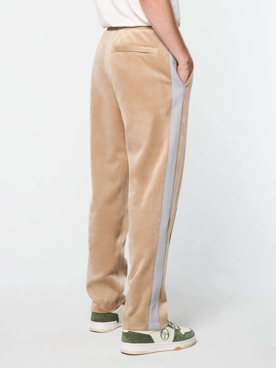 Maglia Velour Track Pant- Humus