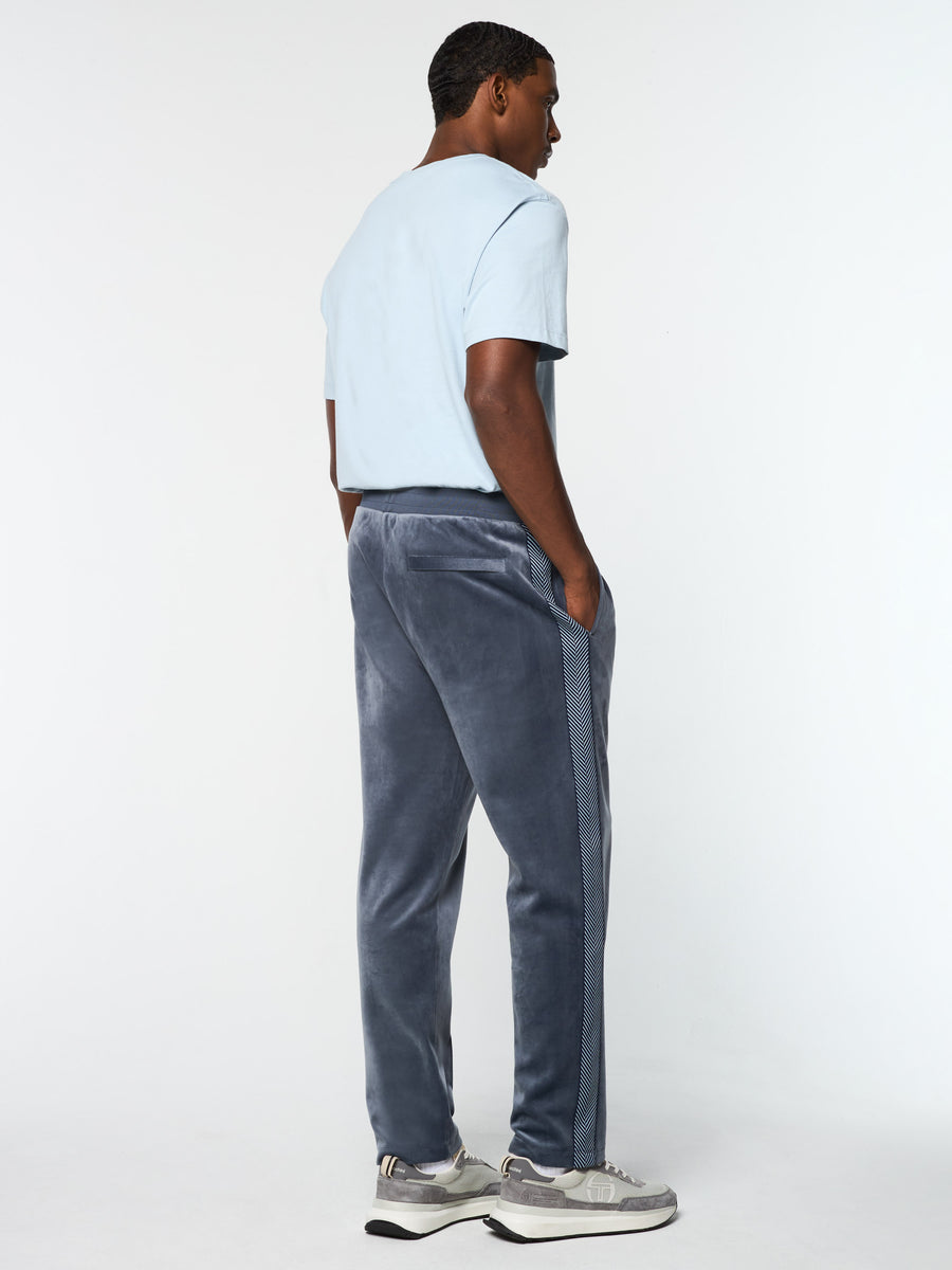 Maglia Velour Track Pant- Grisaille