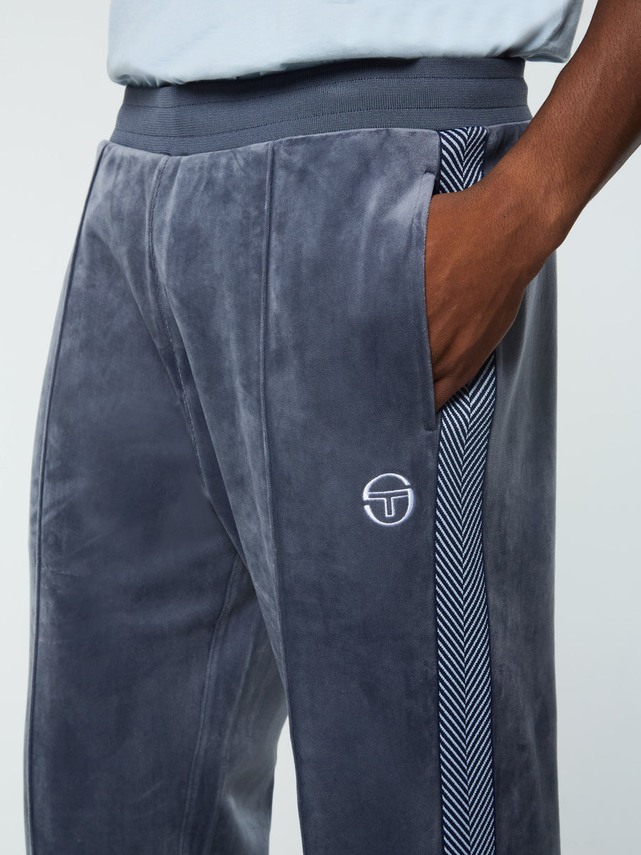 Maglia Velour Track Pant- Grisaille