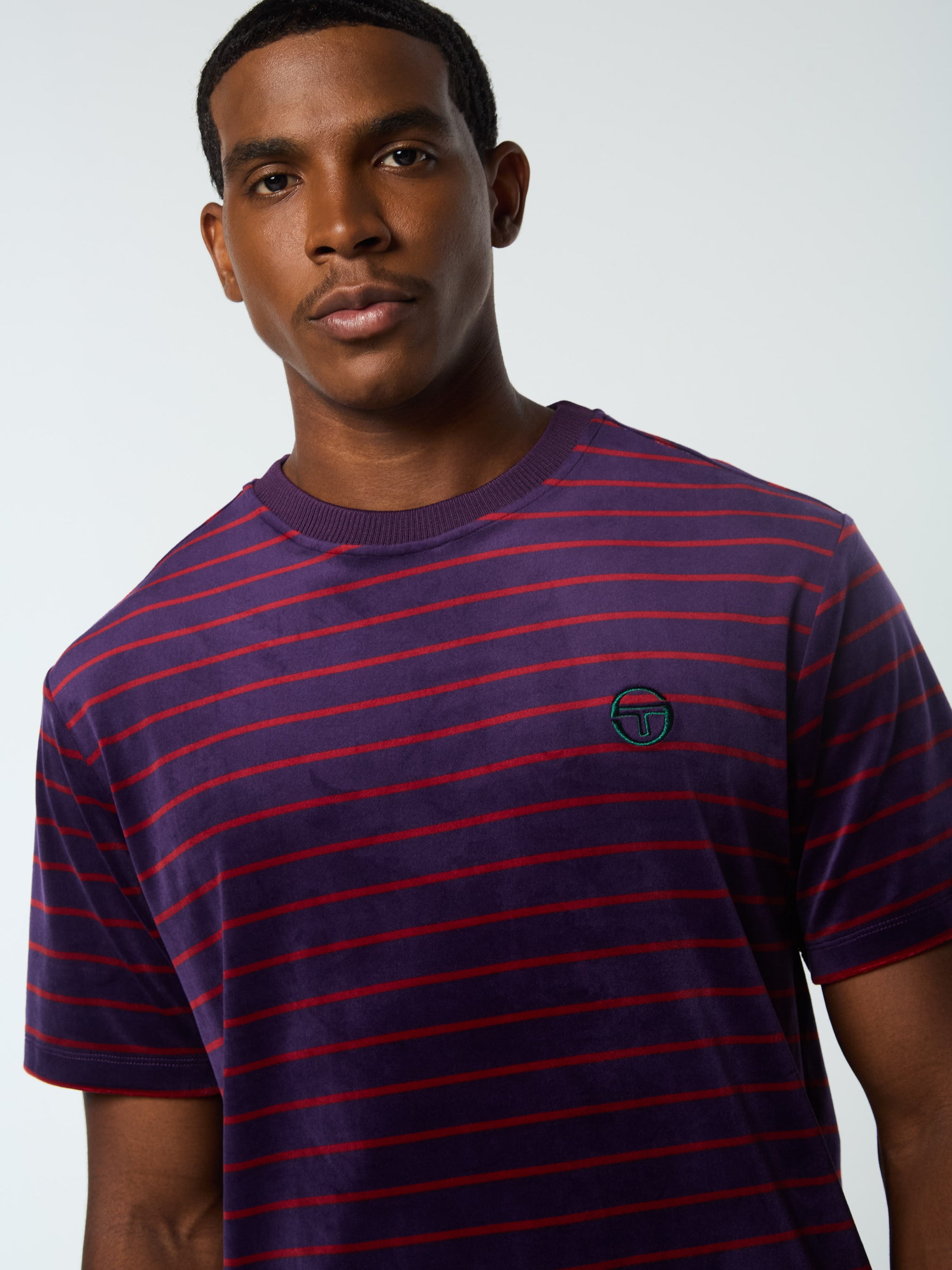 Foggia Velour T-Shirt- Blackberry Cordial – Sergio Tacchini Europe