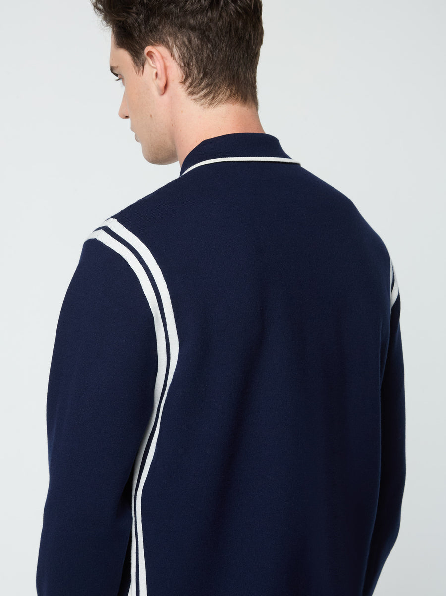 Palla Track Jacket- Maritime Blue