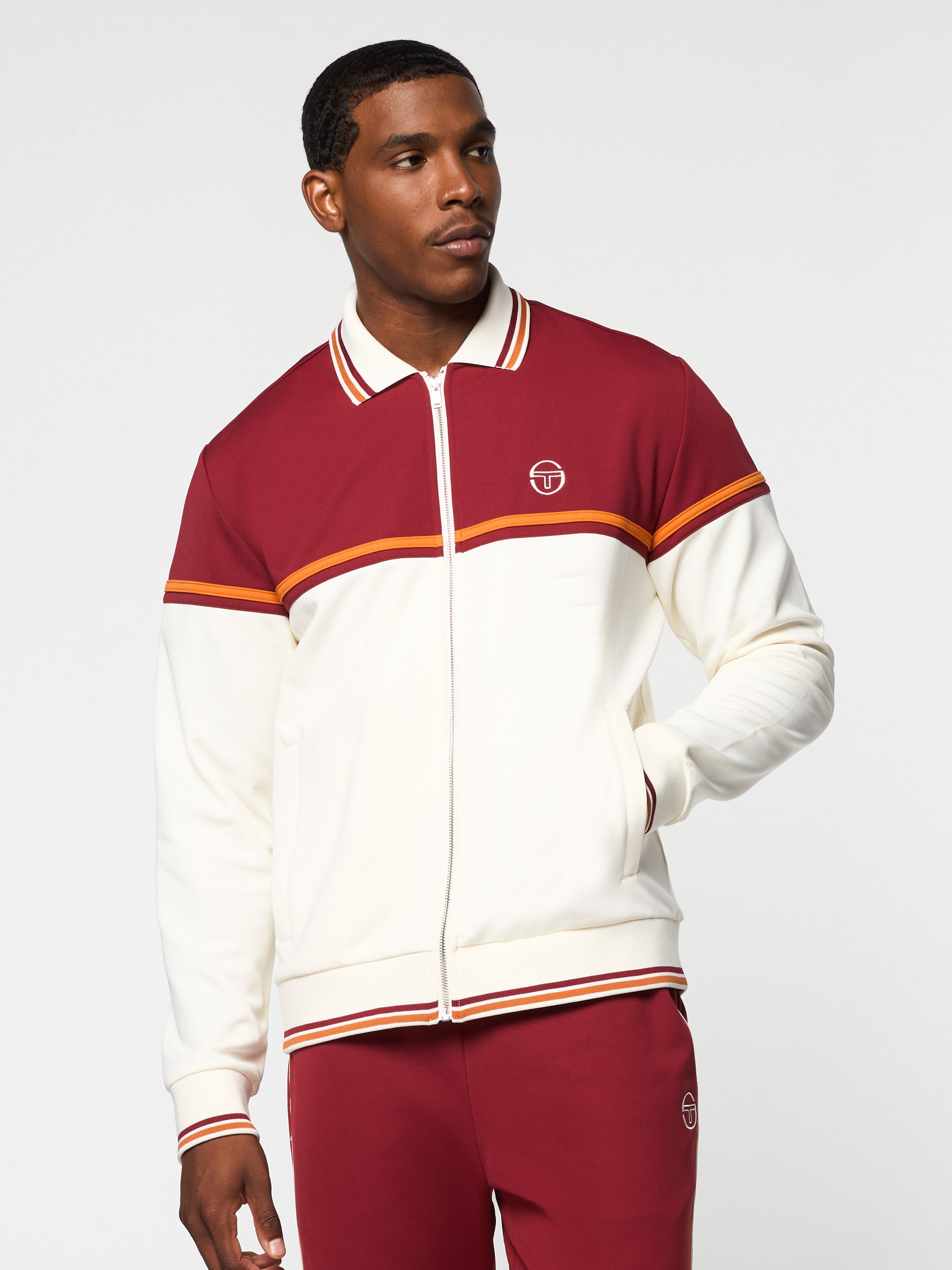 Olmi Track Jacket- Sun Dried Tomato – Sergio Tacchini Europe