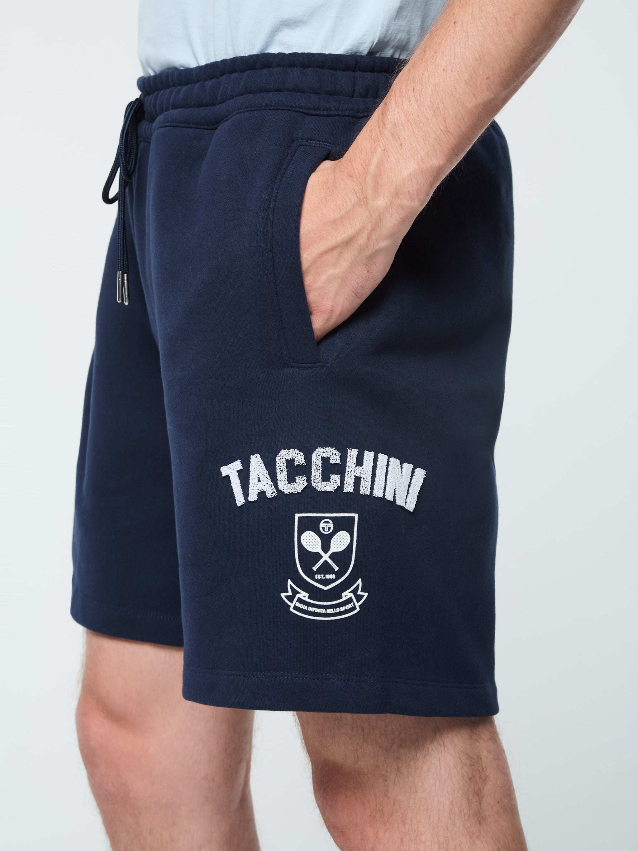 Short De Jogging SERGIO TACCHINI Pour Homme - Taille L, Couleur Marine - Neuf Avec étiquettes