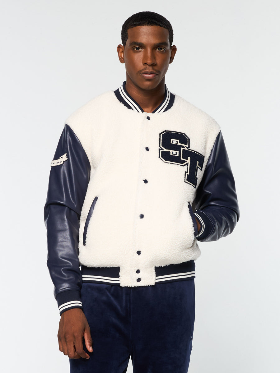 Toppa Varsity Bomber- Gardenia