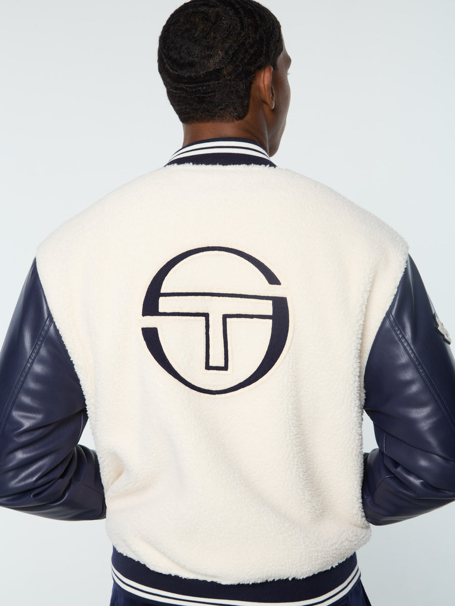 Toppa Varsity Bomber- Gardenia