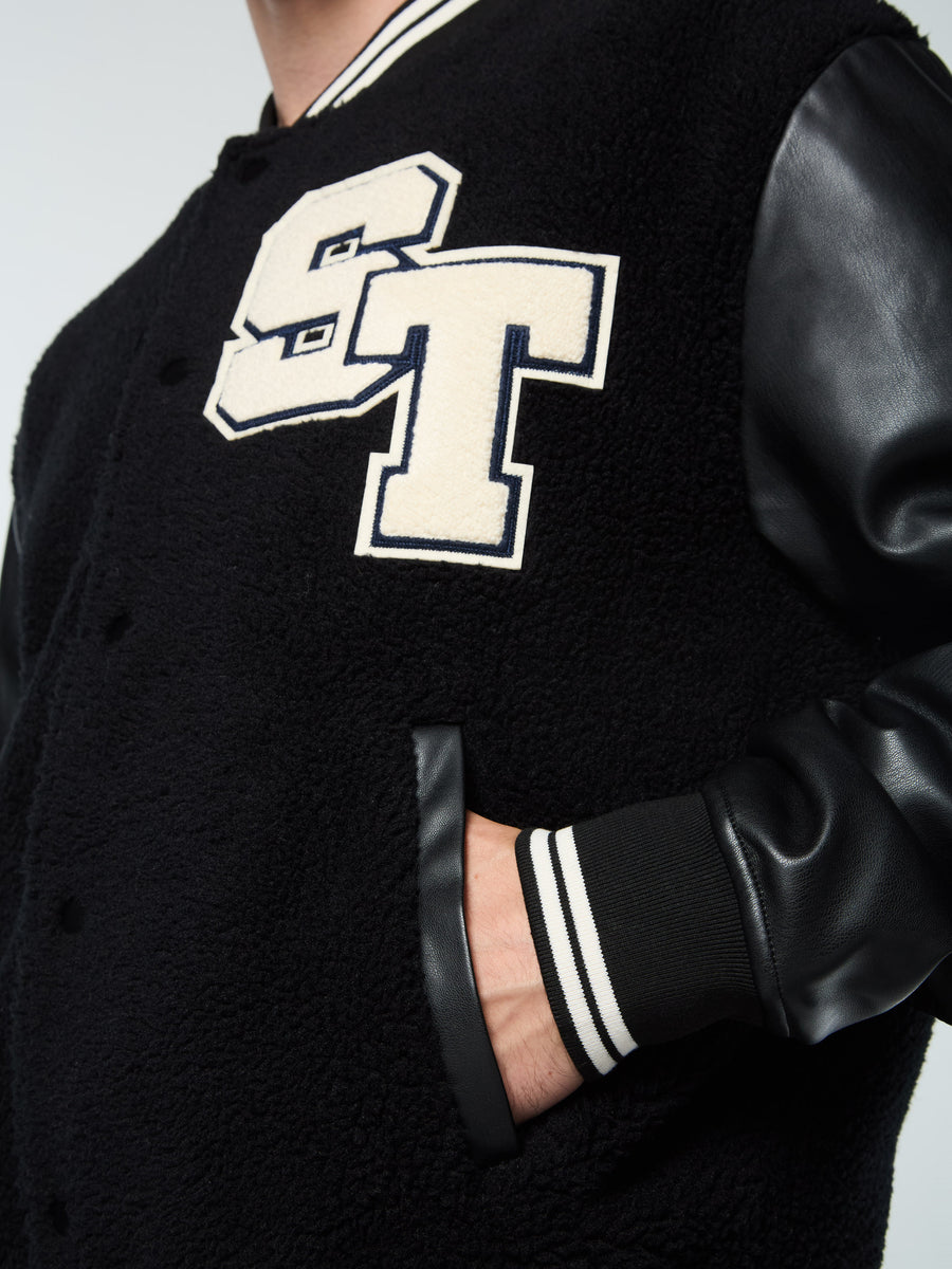 Toppa Varsity Bomber- Black Beauty