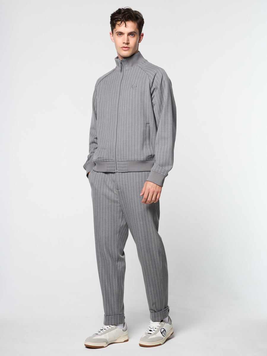 Gessato Suiting Track Jacket- Quiet Shade