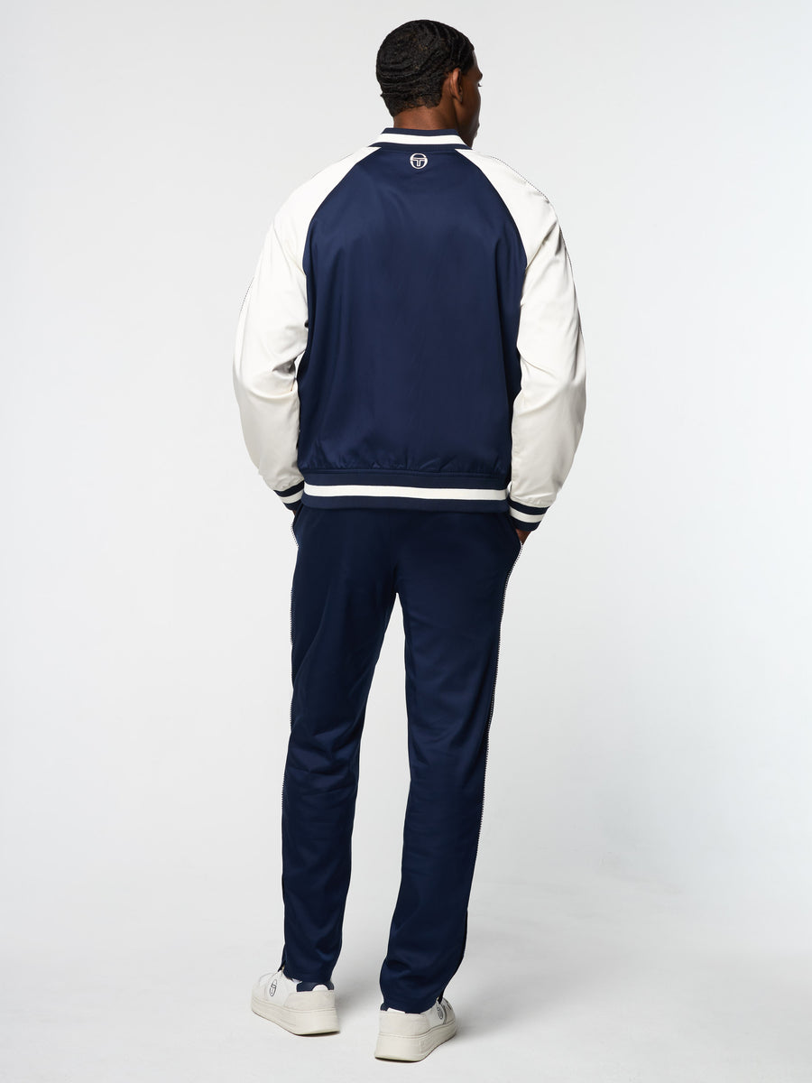 Suveniri Track Jacket- Maritime Blue/ Gardenia