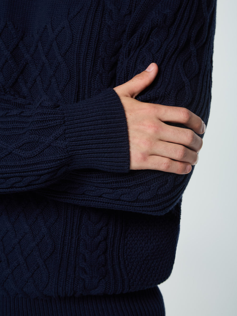 Giacomo Knit Sweater- Maritime Blue