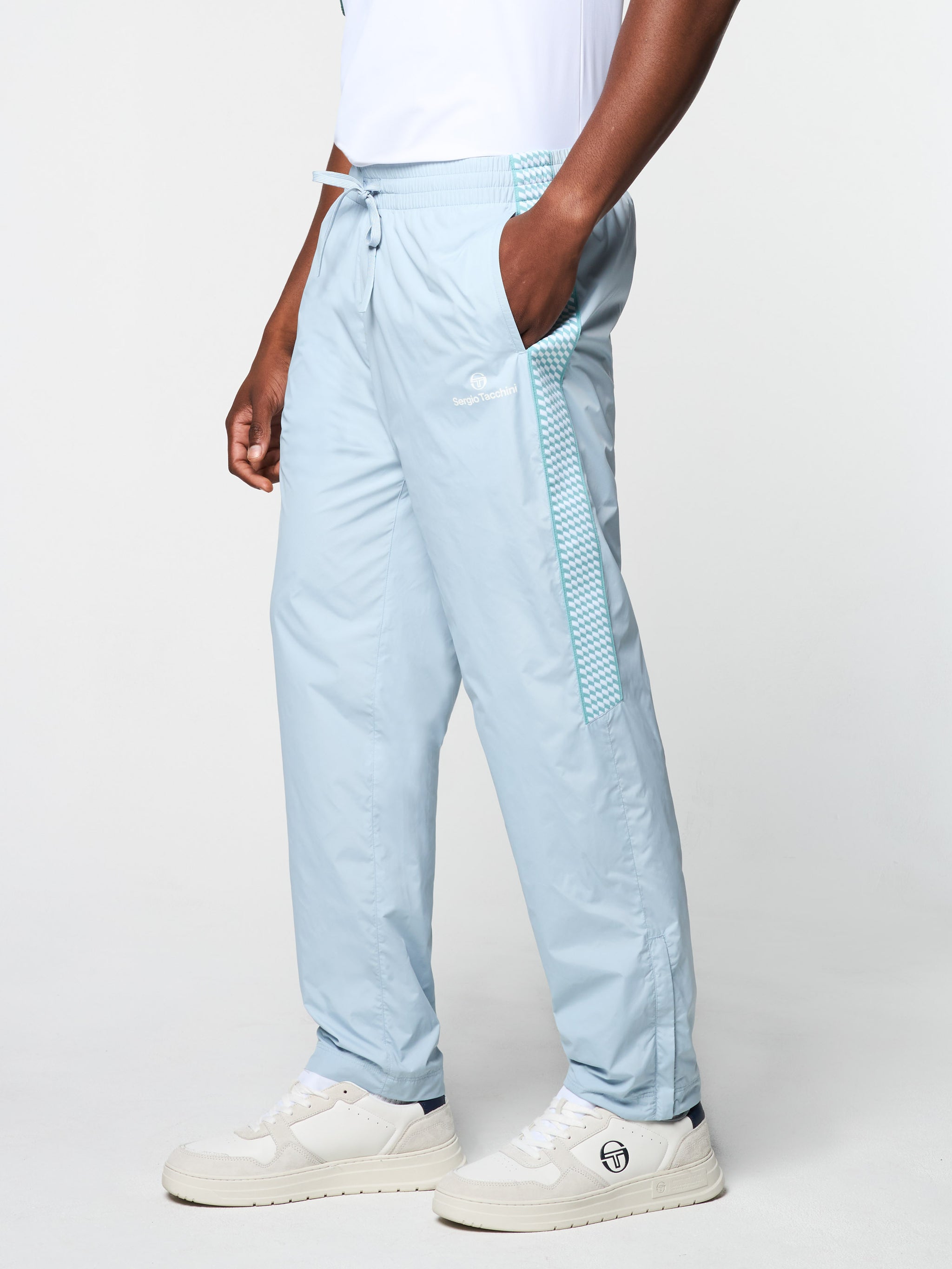 Light blue track pants sale