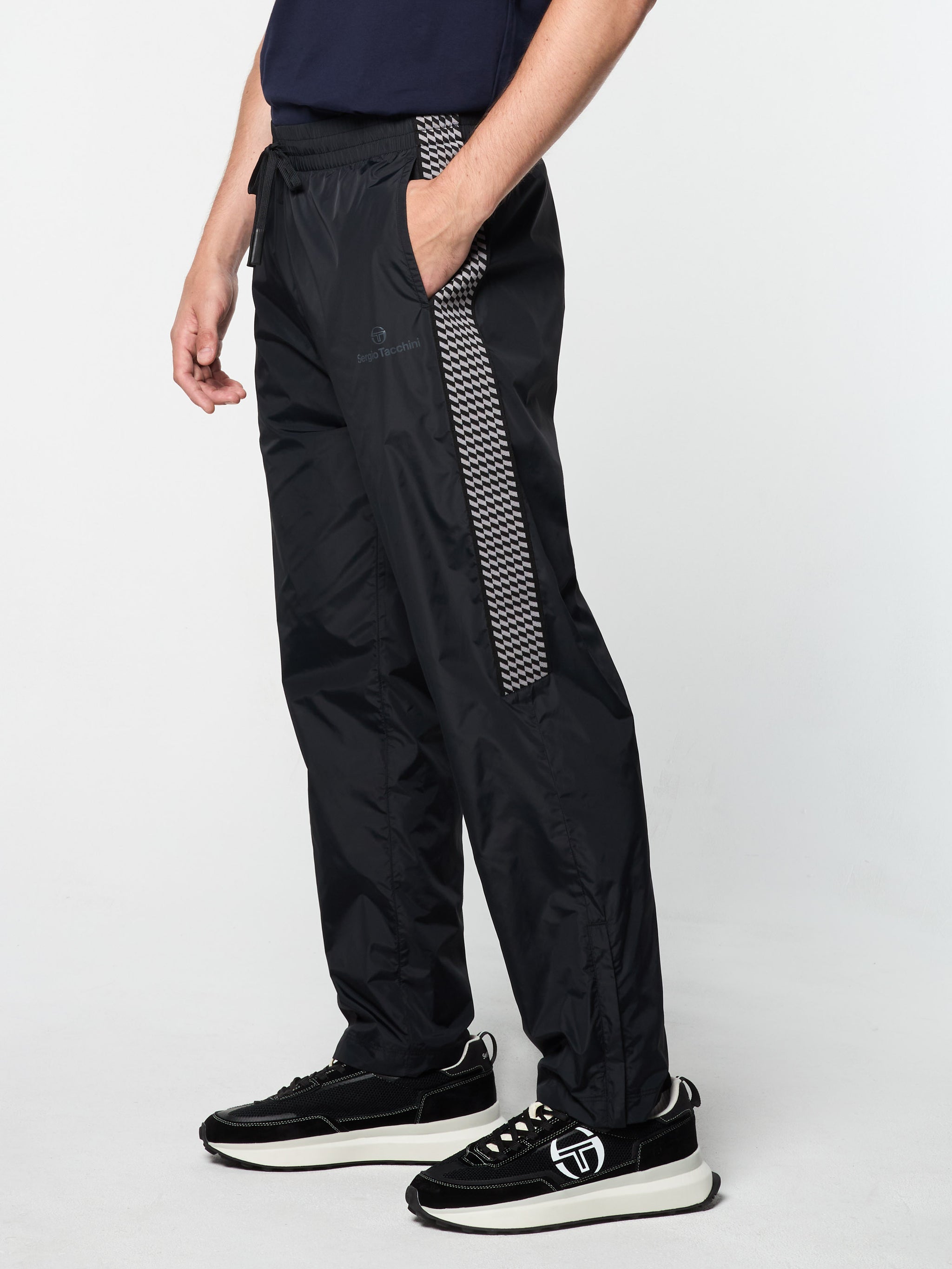 美品 DIMITO TRACK PANTS Retro Zumba Track Pants: Straight Leg with Side Trim, Elastic