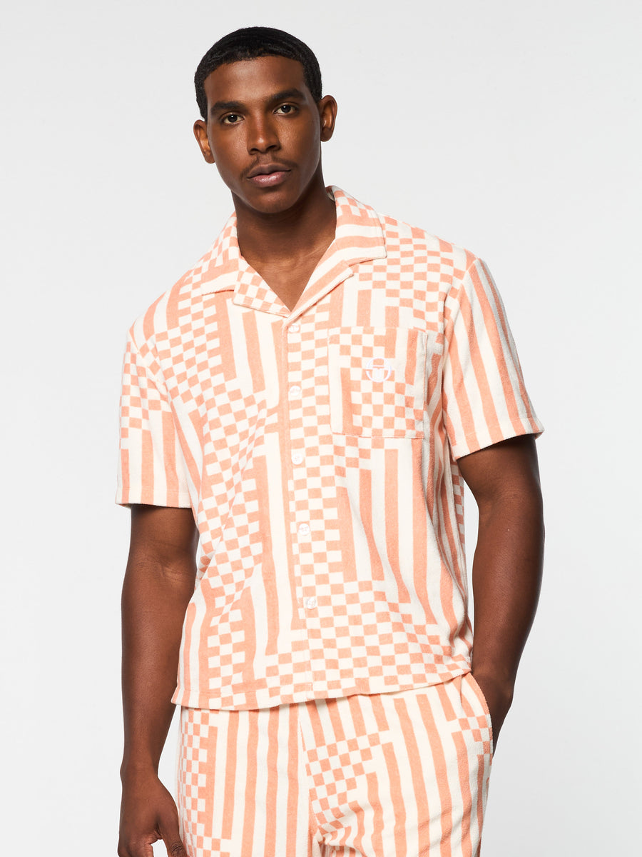 Piastrella Terry Cabana Shirt- Canyon Sunset