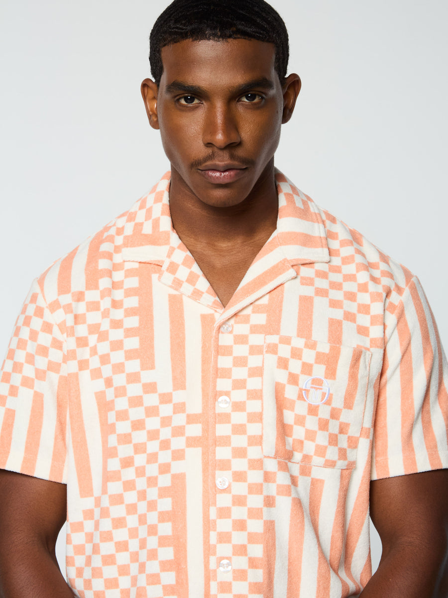 Piastrella Terry Cabana Shirt- Canyon Sunset