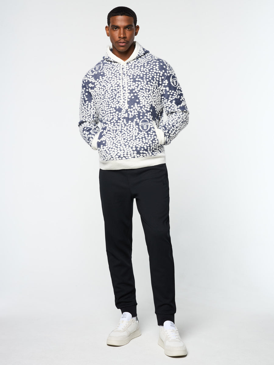 Astratta Jacquard Hoodie- Maritime Blue