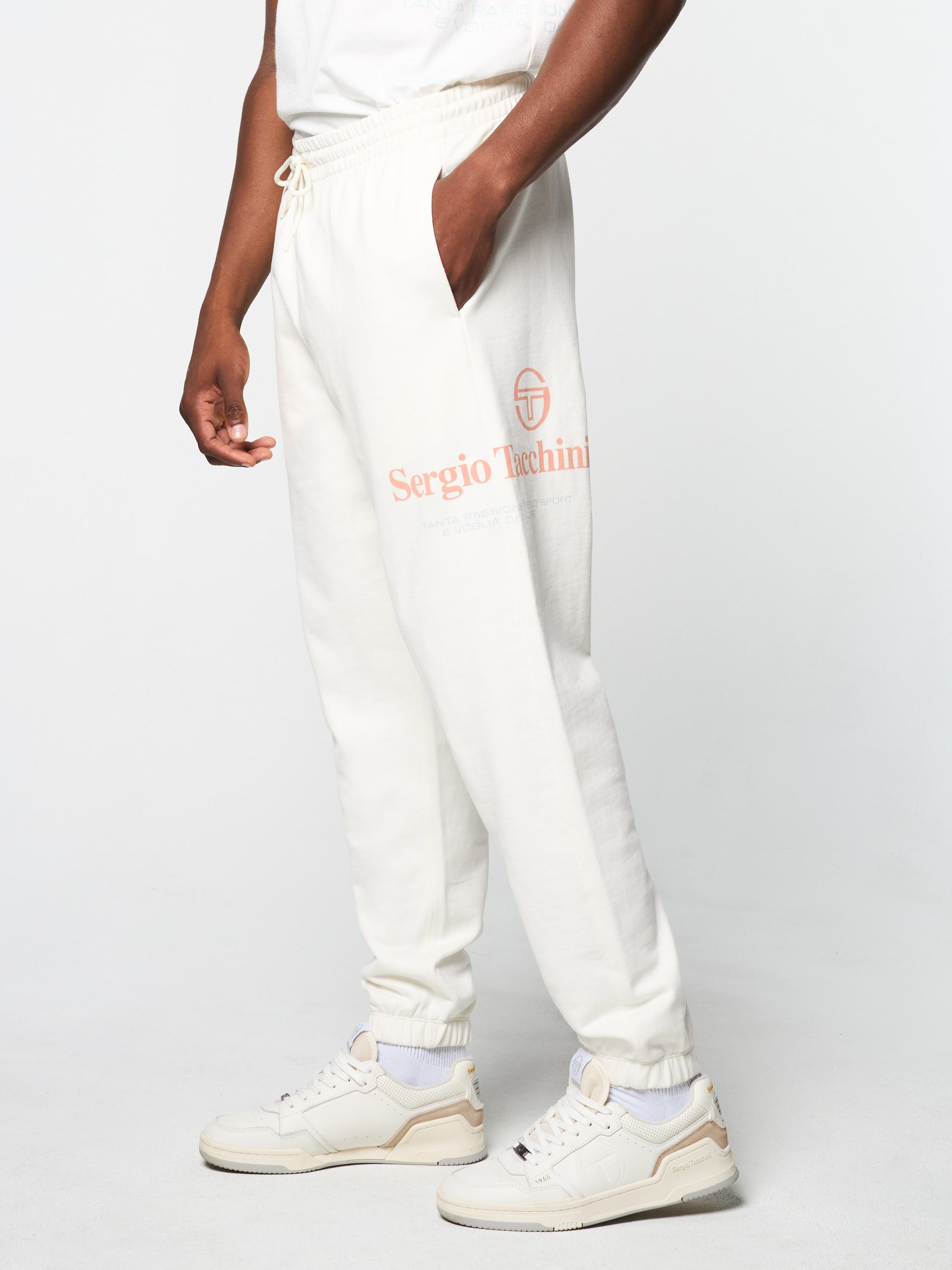 Bari Graphic Sweatpant- Gardenia – Sergio Tacchini Europe