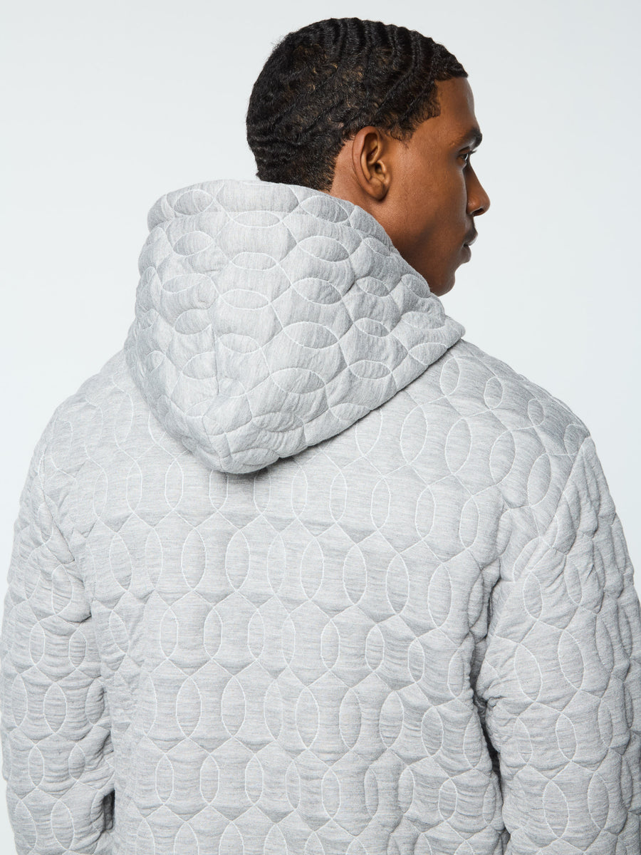 Premium quilted hoodie hotsell