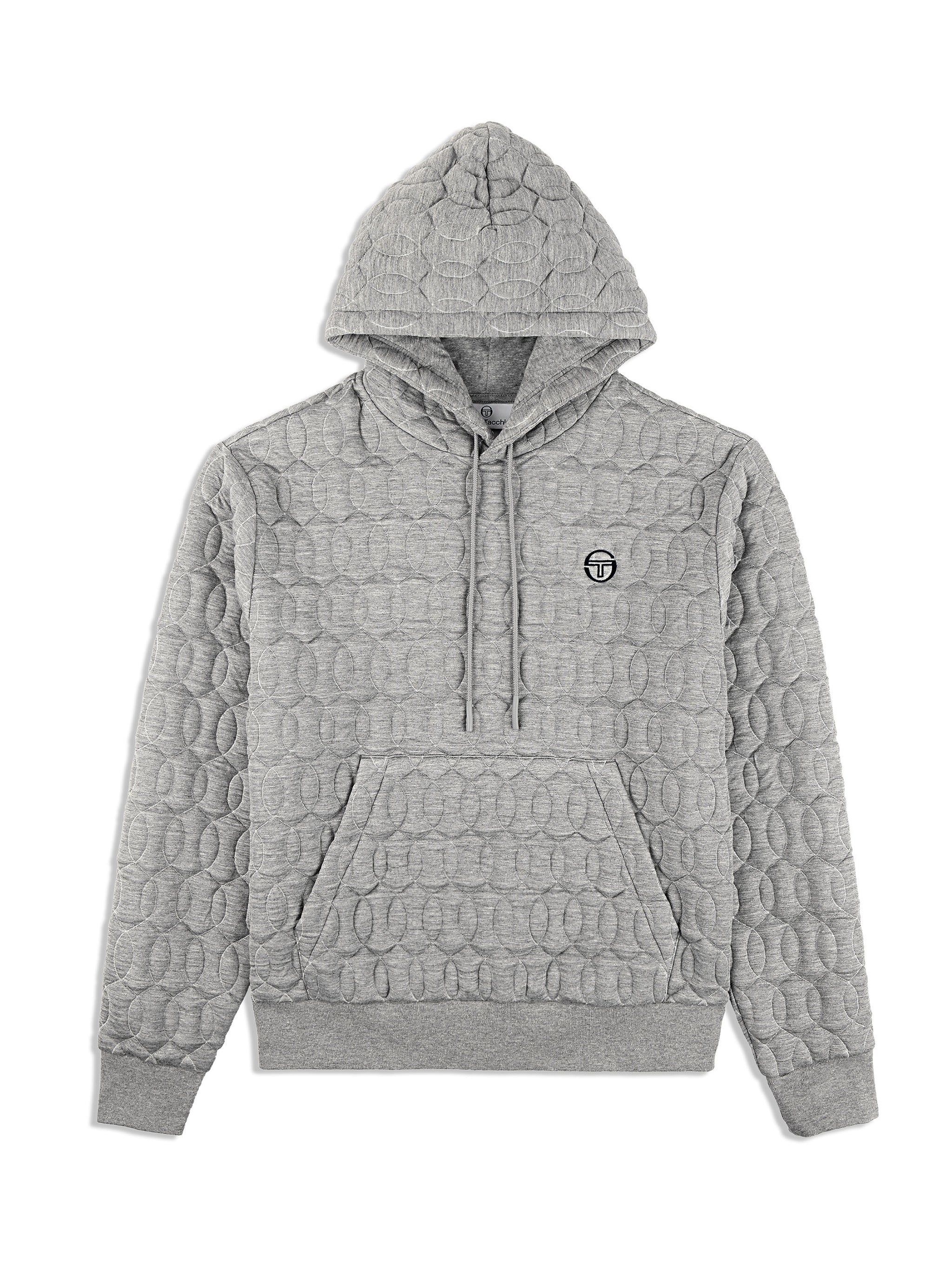 トップス litmus HP fluctuate chain cami grey Aversa Quilted Hoodie- Light Heather Grey – Sergio Tacchini Europe