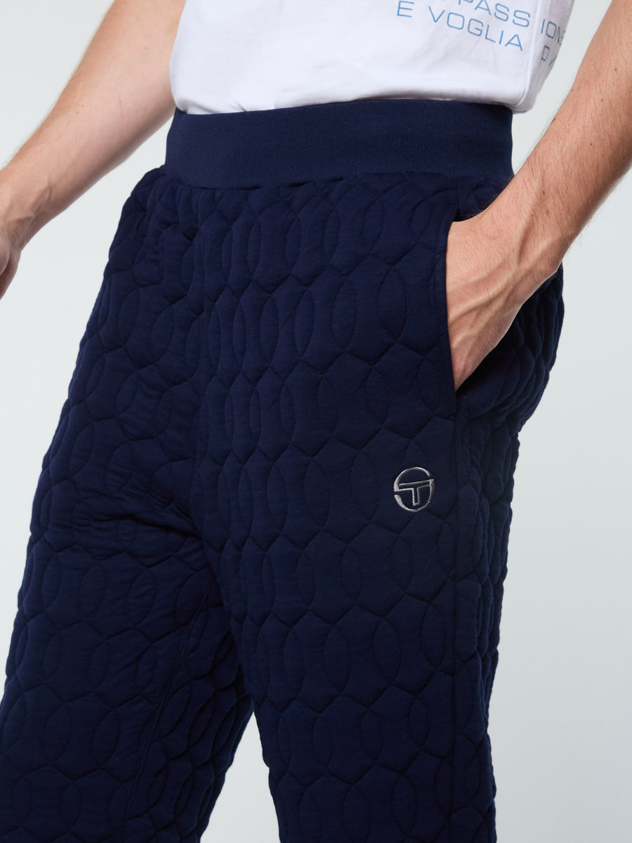 Aversa Quilted Sweatpant- Maritime Blue