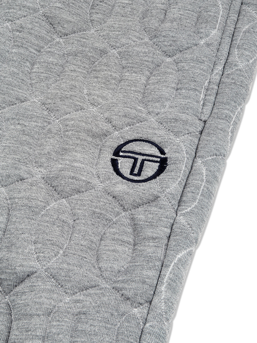 Aversa Quilted Sweatpant- Light Heather Grey