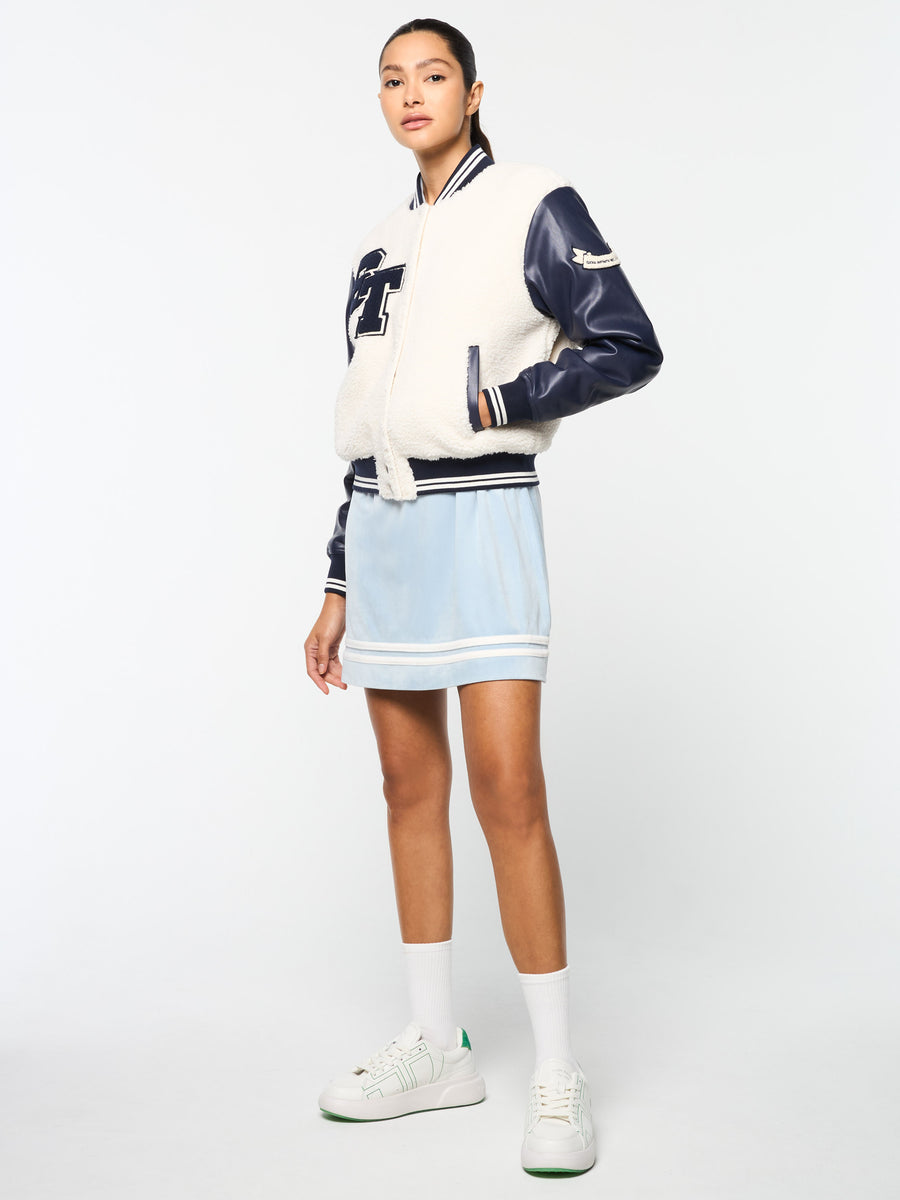 Women's Toppa Varsity Bomber- Gardenia