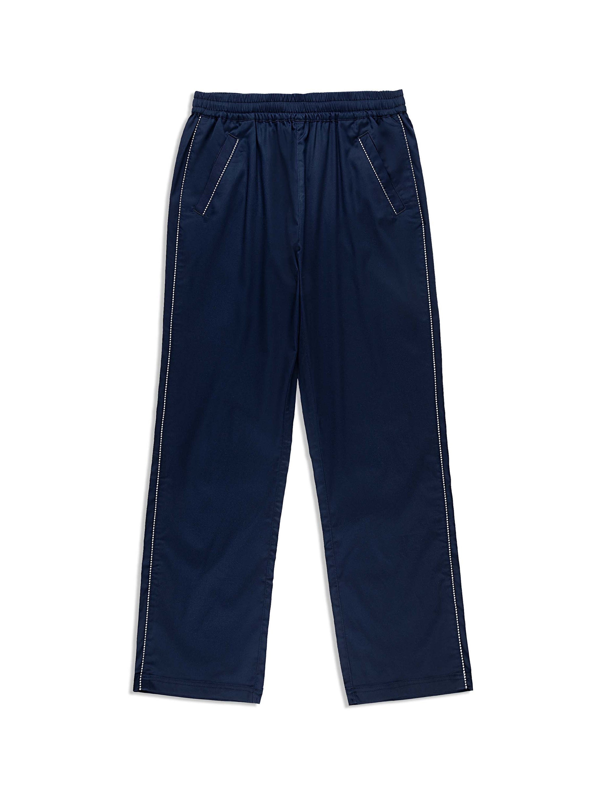 新品GIRGIOARMANIスラックスブルー50 blue pure wool canvas flat front chino Pal Zileri | Shop Online