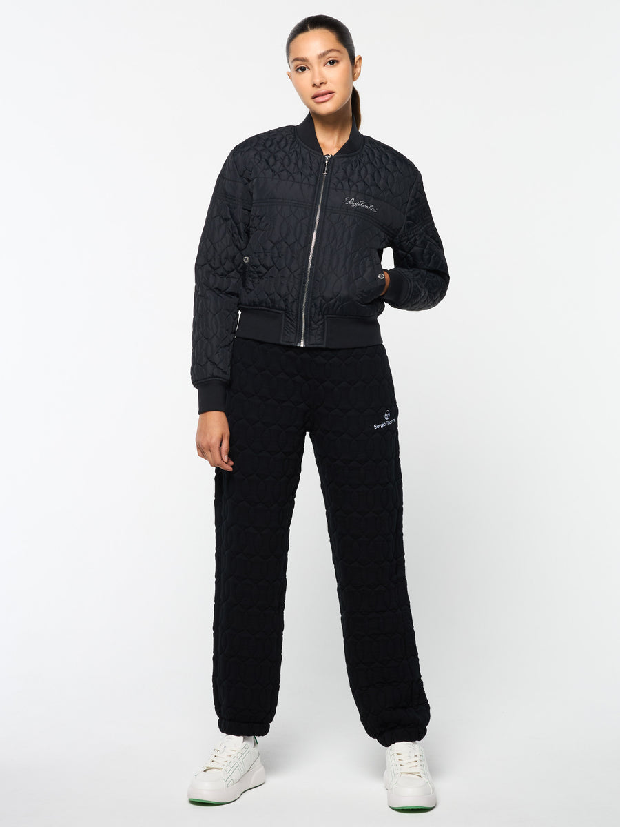 Gabrisa Velour Track Jacket- Black Beauty