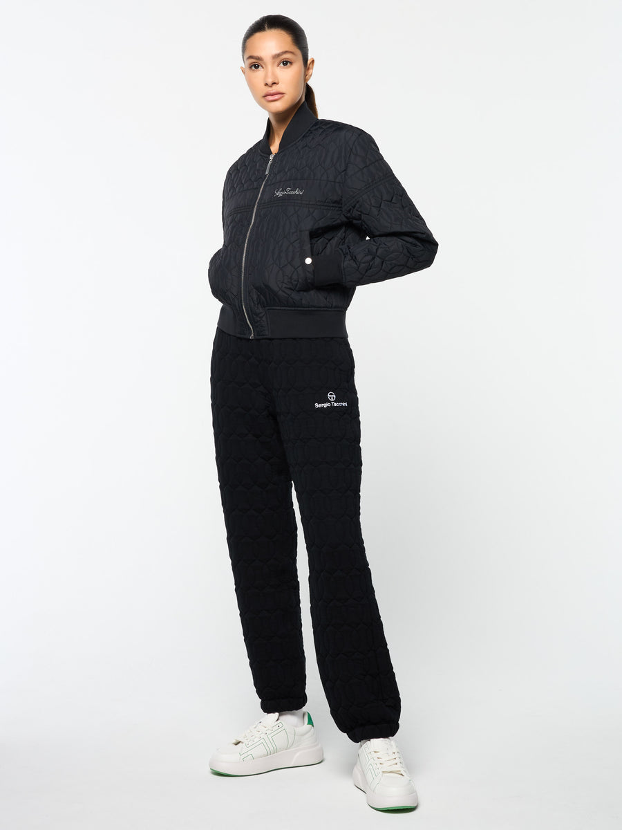 Gabrisa Velour Track Jacket- Black Beauty