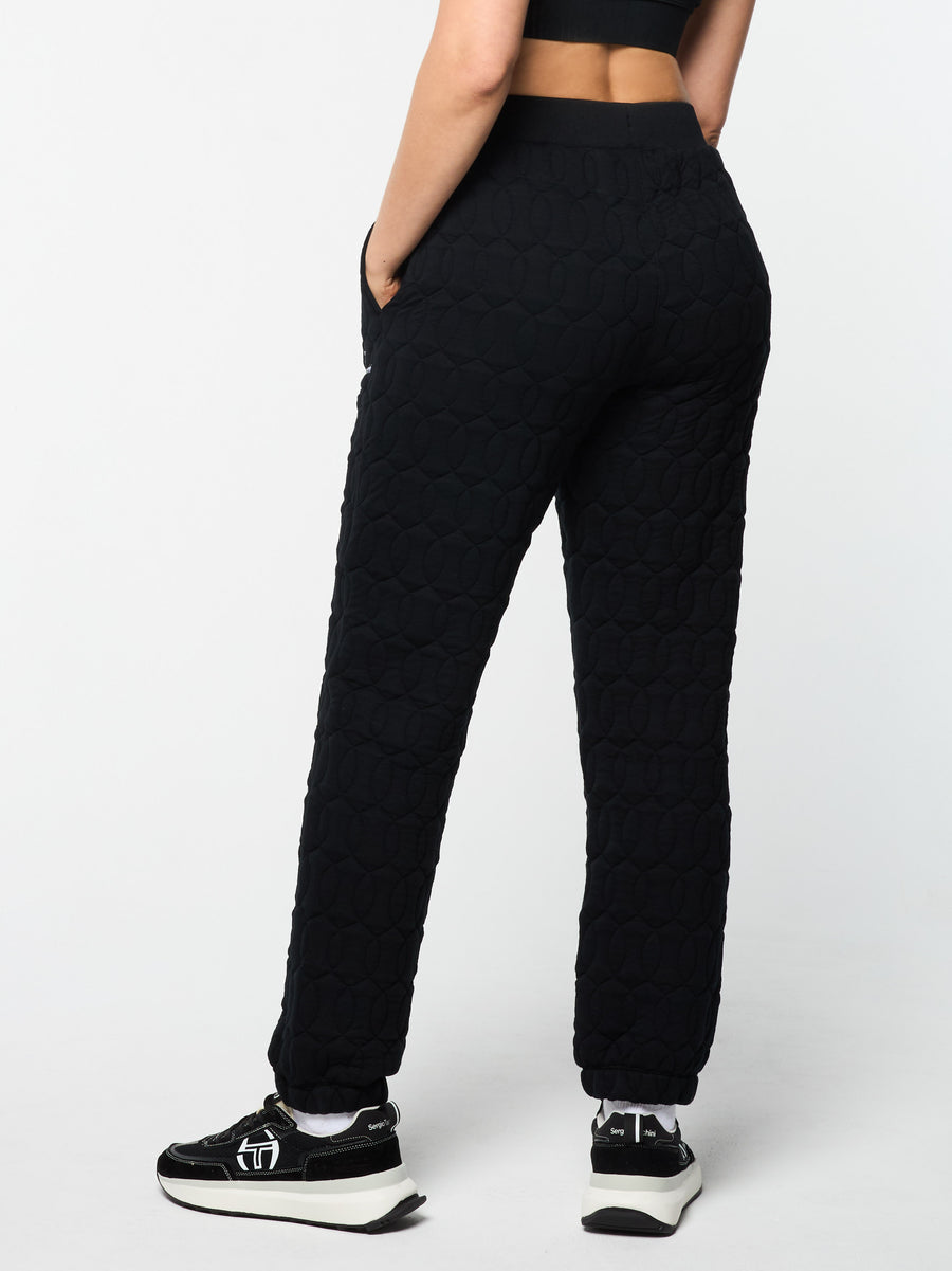 Women's Aversa Quilted Sweatpant- Black Beauty