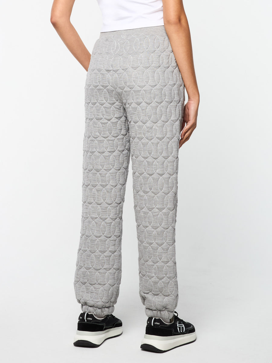 Women's Aversa Quilted Sweatpant- Heather Grey