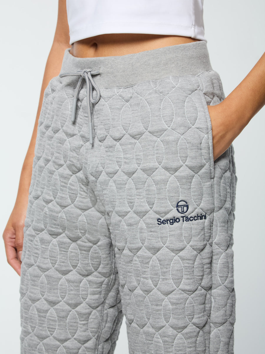 Women's Aversa Quilted Sweatpant- Heather Grey