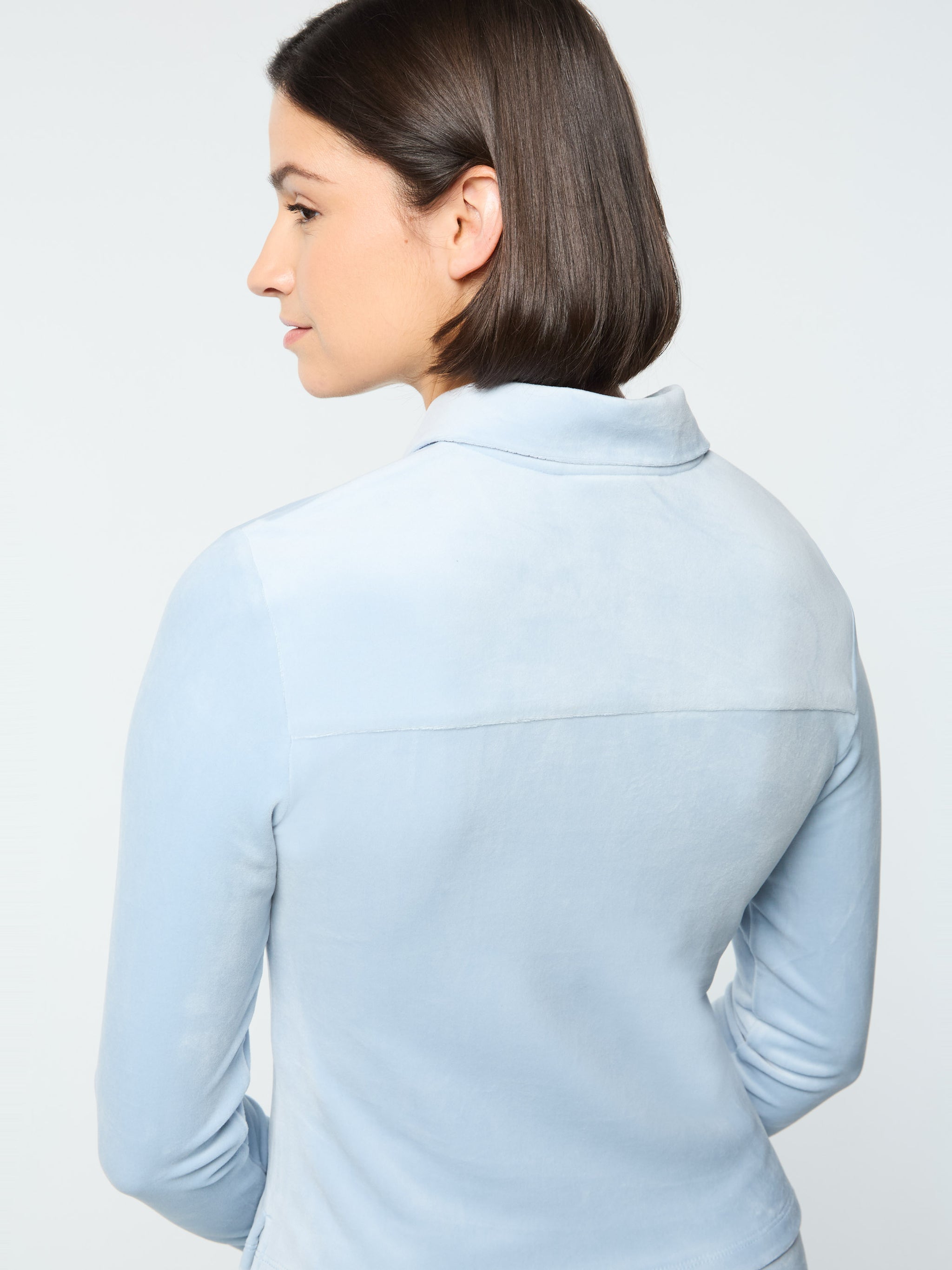 Veneto Velour Long Sleeve Polo- Celestial Blue – Sergio Tacchini