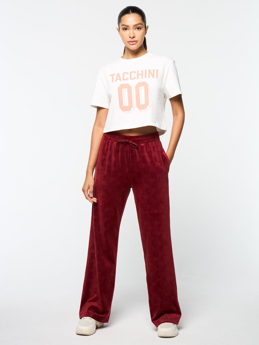 Gabrisa Velour Track Pant- Sun Dried Tomato