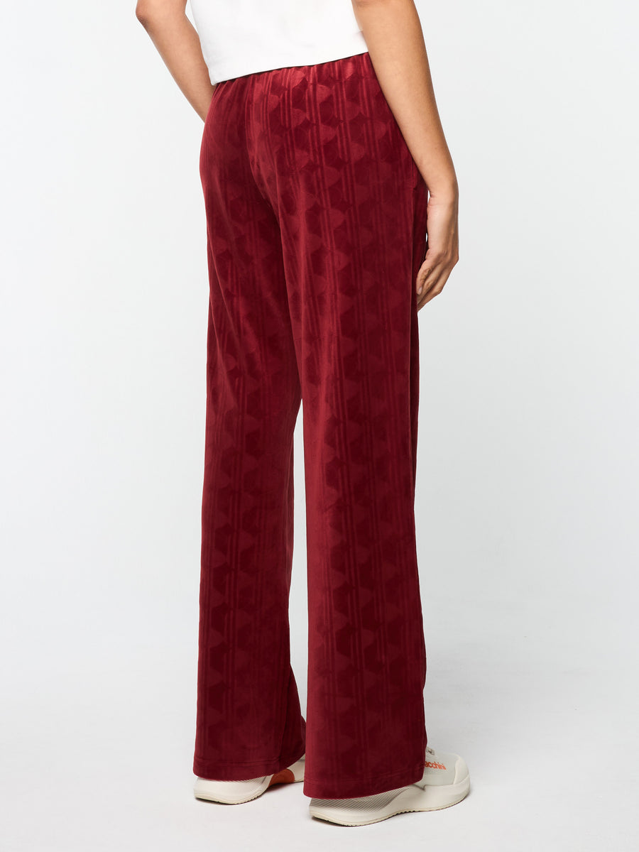 Gabrisa Velour Track Pant- Sun Dried Tomato