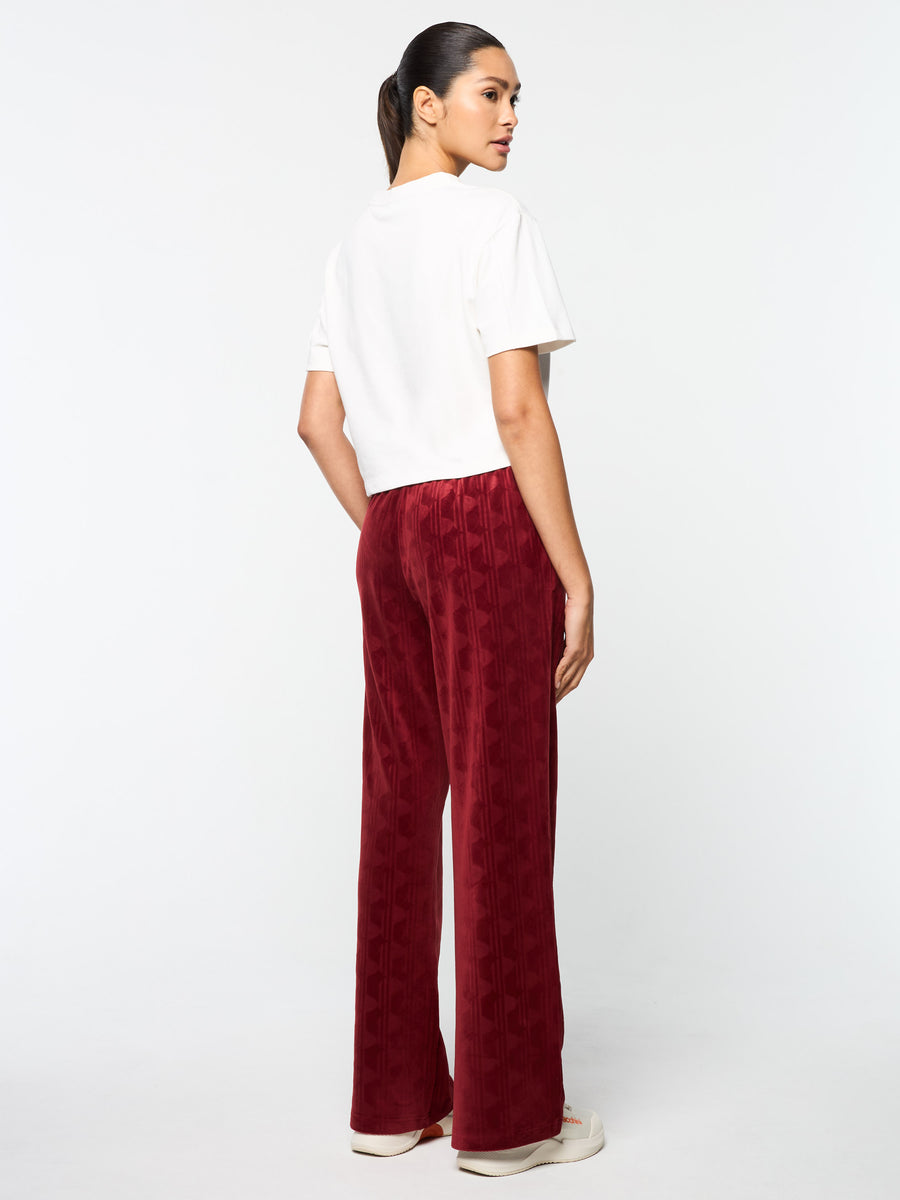 Gabrisa Velour Track Pant- Sun Dried Tomato