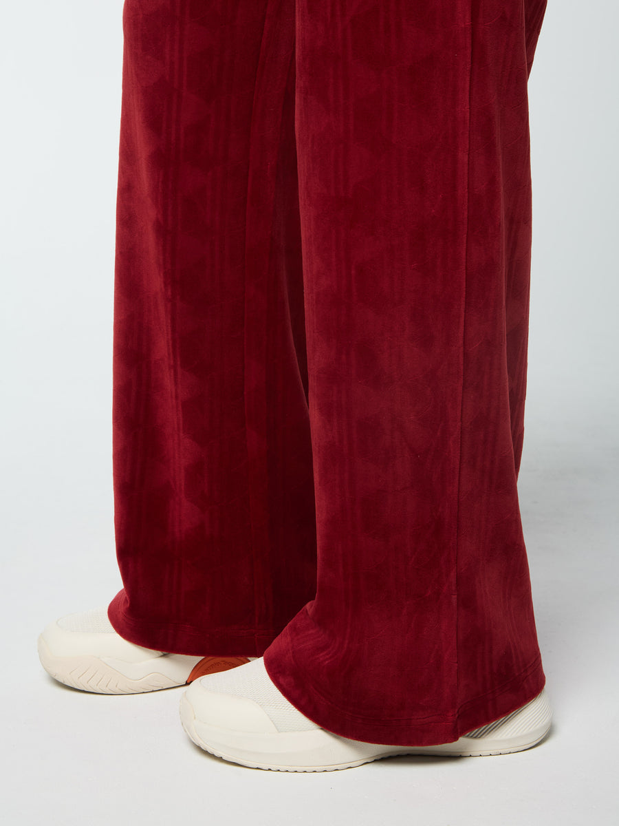 Gabrisa Velour Track Pant- Sun Dried Tomato