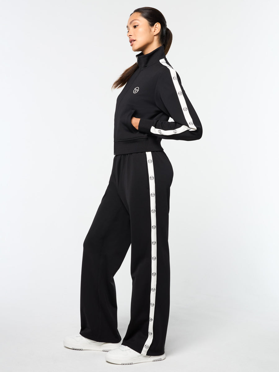 Ardea Cropped Track Jacket- Black Beauty