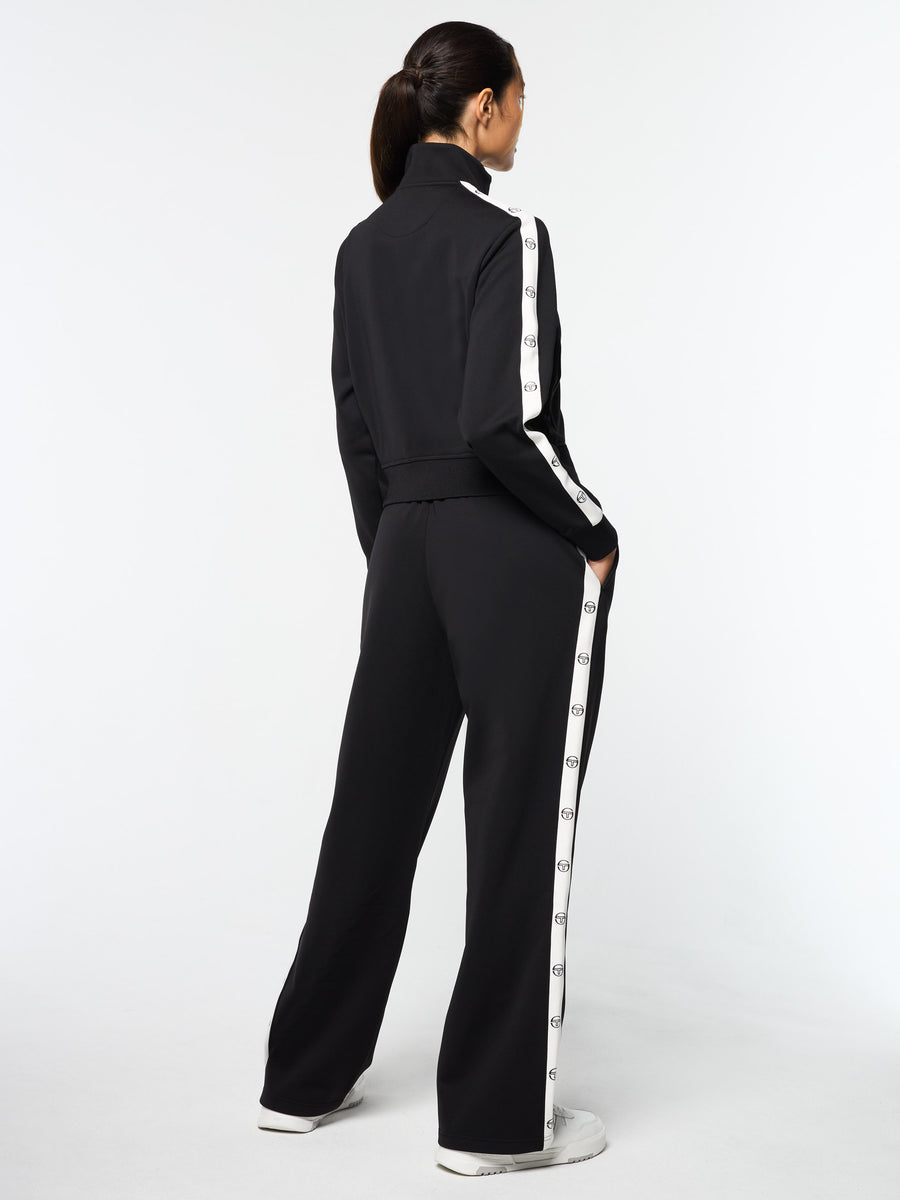 Ardea Cropped Track Jacket- Black Beauty